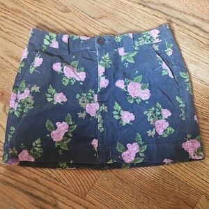Wild Fable Floral Mini Skirt in Blue and Pink